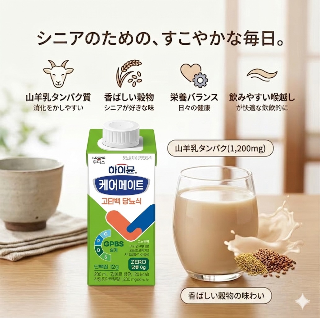高たんぱく 栄養補助飲料 糖質管理 ハイミューン ケアメイト 12g 200ml×18本