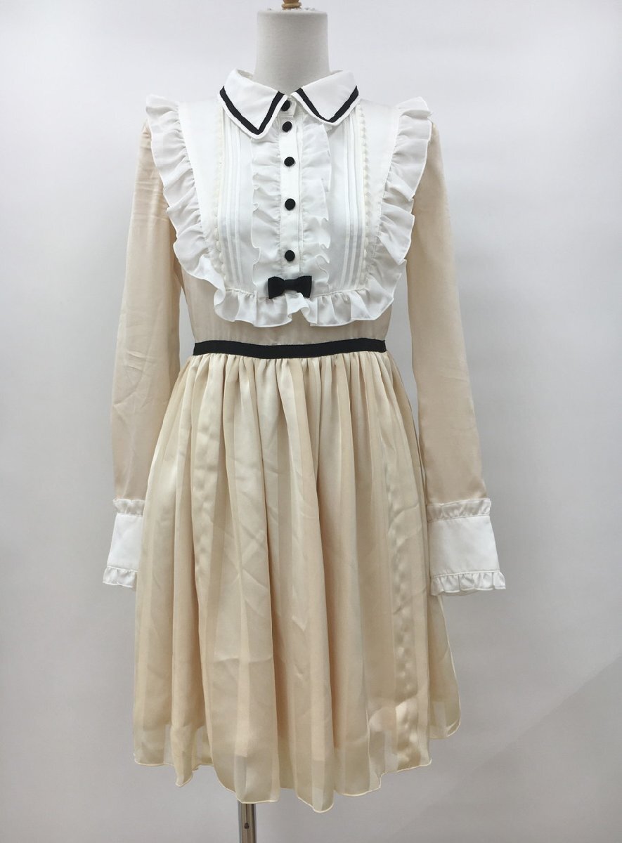 アンジェリックプリティ Angelic Pretty ワンピース フリル 長袖 ベージュ系 2512WS123