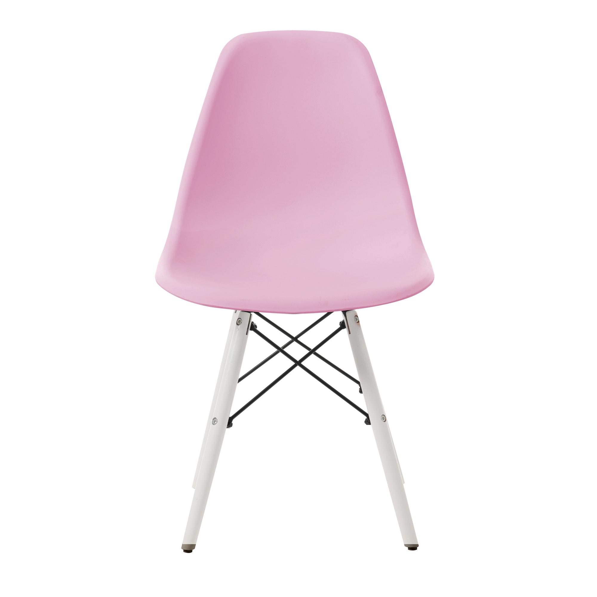 【国内発送】1950【4脚】【ピンク座面＆ホワイト脚】イームズチェア リプロダクト ダイニングチェア ダイニングチェアー イームズチェア DSW eames イームズ チェアー DSW イームズ椅子