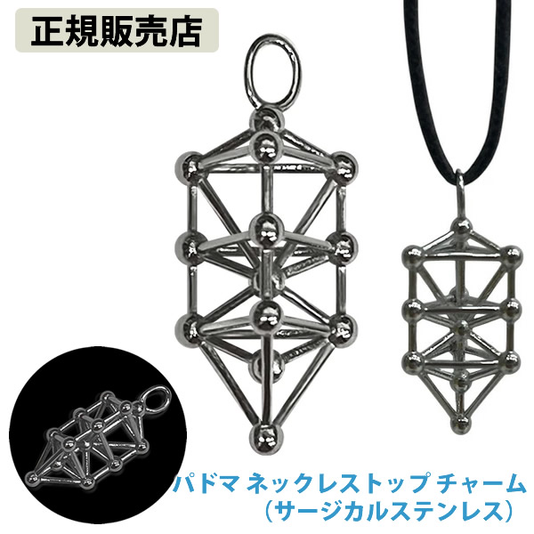 【正規販売店】パドマ ネックレストップ チャーム (全国一律送料無料) 3Dカバラ パドマ バッキーボール 立体 クスリエ ヒーリング カタカムナ 開運 アイテム グッズ ネックレス キーホルダー