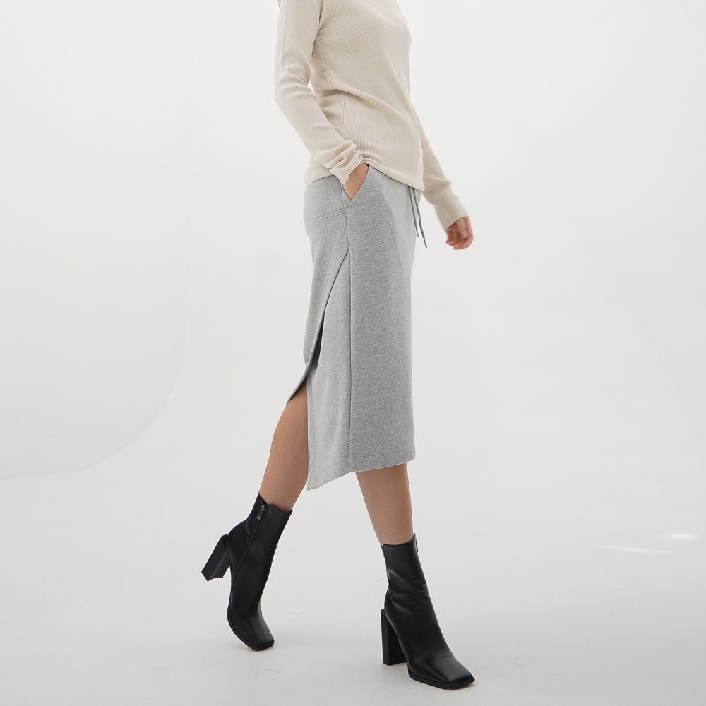 ACUD テリーベンディングスカート_グレー