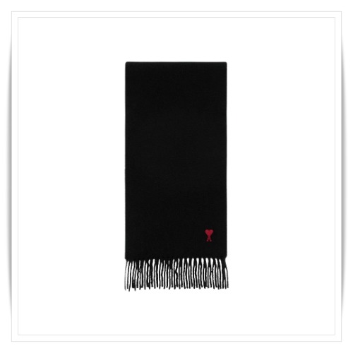 マフラースカーフ AMI de Coeur Wool Classic Scarf Black