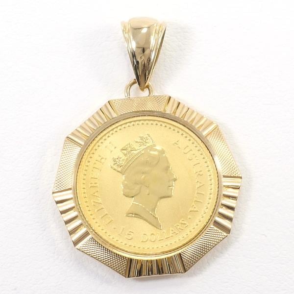 オーストラリア カンガルー 1/10oz 1/10オンス コイン ペンダントトップ 中古