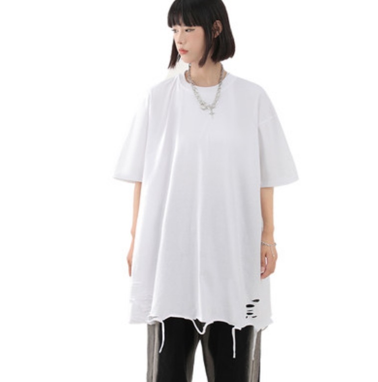 トップス デート Tシャツ カットソー 白トップス ビッグT 袖あり 半袖 かわいい 大人可愛い きれいめ シンプル カジュアル 大人 上品 おしゃれ お洒落 主役級 存在感 夏 10代 20代 5,382円