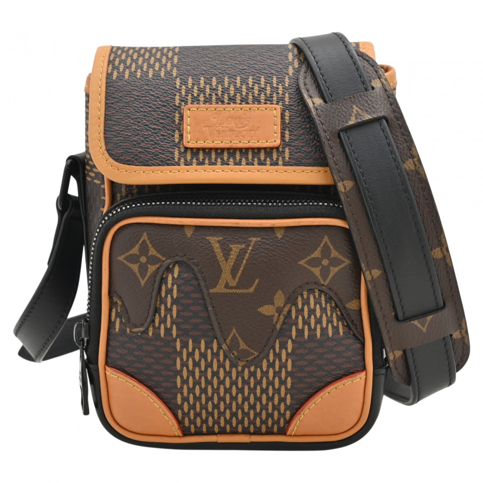 【中古】ルイヴィトン ダミエ ジャイアント モノグラム アマゾン メッセンジャーバッグ Aランク lv72125vv
