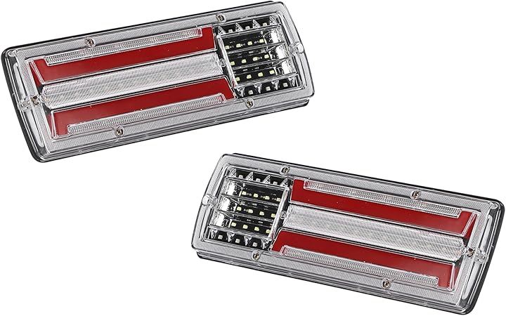 互換品 LED テールランプ 常時点灯 シーケンシャル 流れる ウインカー 付き 汎用タイプ 3色 12V 24V 高輝度 ブレーキ スモールランプ バック リバースランプ トラック バス 6,358円