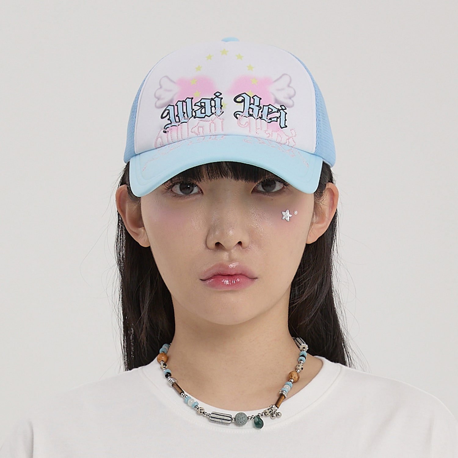 Angel Dolphin Trucker Cap SKYBLUE