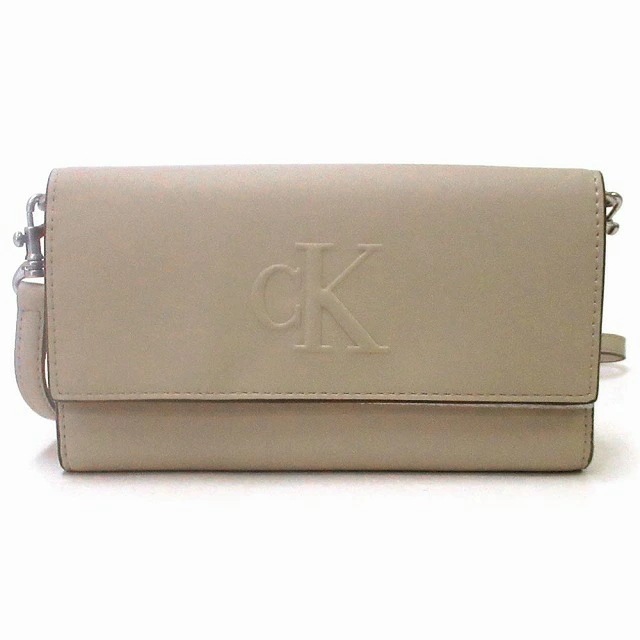 Calvin Klein カルバンクライン アウトレット スカルプト インプレッション ハンドル ストラップ付きウォレット 長財布 4K1006G 200
