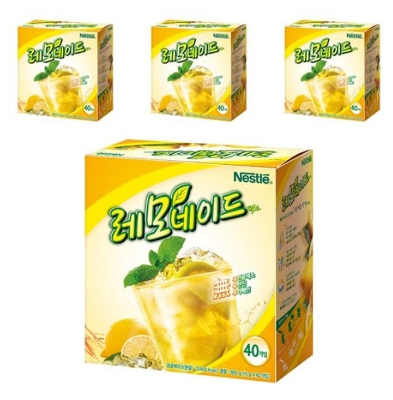 【1+1+1+1】 レモネード エード 粉末 15g 40個入り X4箱 計160個入り