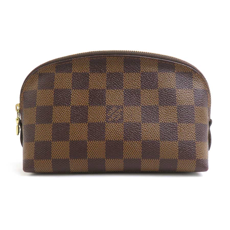 ルイ ヴィトン LOUIS VUITTON ポーチ ダミエ ポシェット コスメティック ダミエキャンバス ブラウン ゴールド レディース N47516 e60301g