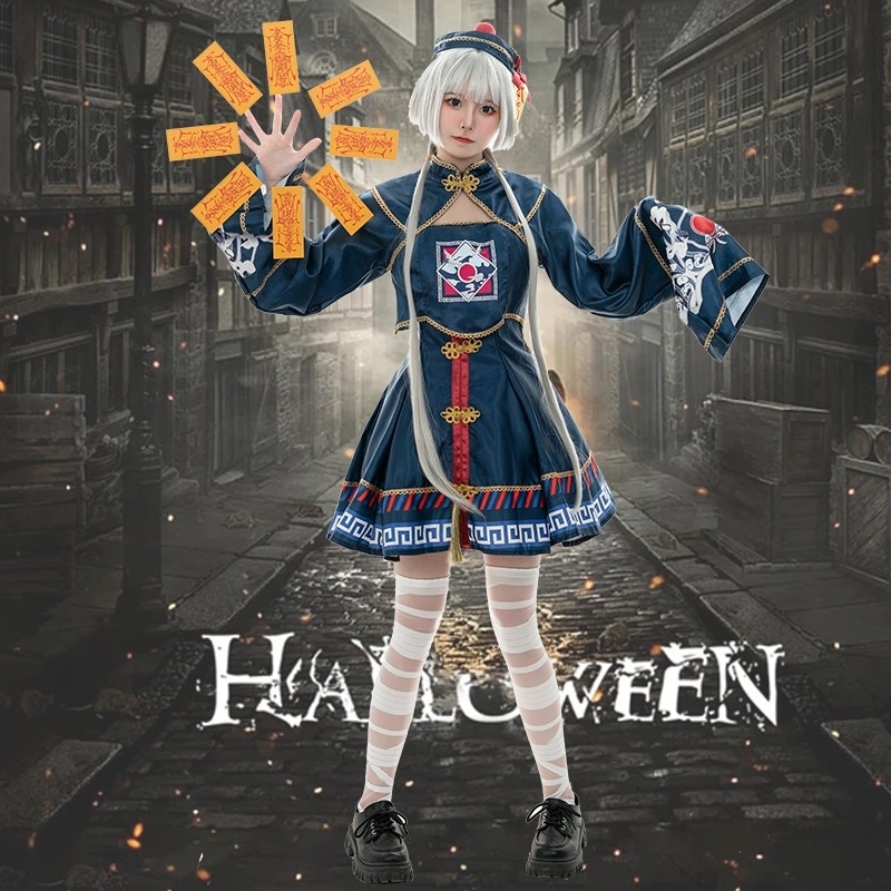 ハロウィン cosplay ファッションアニメ 桜姫 Lolita 小さなゾンビ ワンピース かわいい レトロなスカート