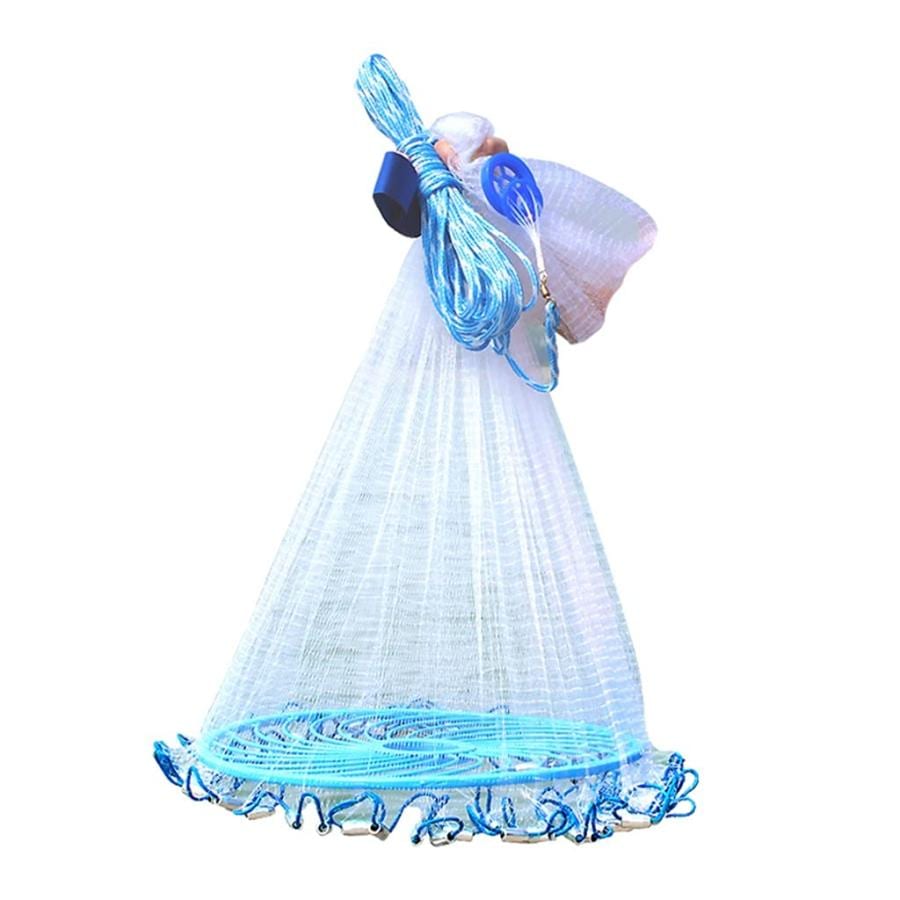 高強度 釣りキャストネット フライキャストネット 釣り道具 手投げ投網 360/420/480/540cm 釣りキャスティングネット