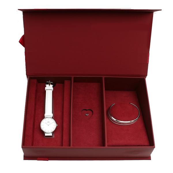 腕時計 バングル ギフトセット PETITE BONDI 28 シルバー DW00700123 ペティート ホワイト