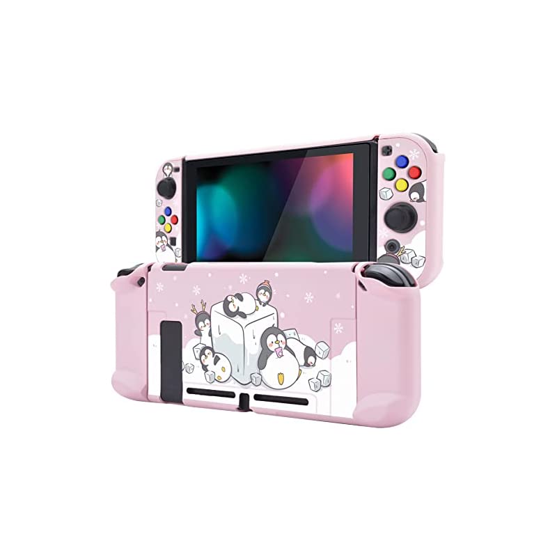 Switchコンソール用バックカバー分離可能プロテクタードッキング可能【アイシーキューブペンギン】