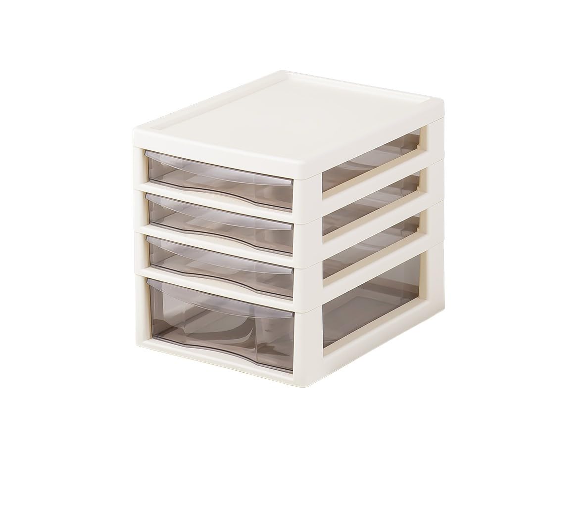 書類ケース 引き出し A4 浅型 3段・深型 1段 アイボリー アプロス 140515