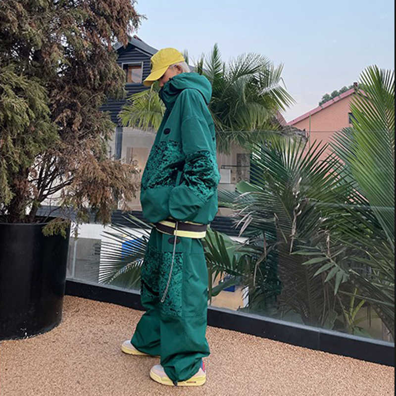 スノーボードウェア 2024 2025 上下セット レディース メンズ ジャケット アウター パンツ グリーン クリーム スノボー スキーウェア スノボウェア 韓国風 防水防寒防雪保温防風 13,923円