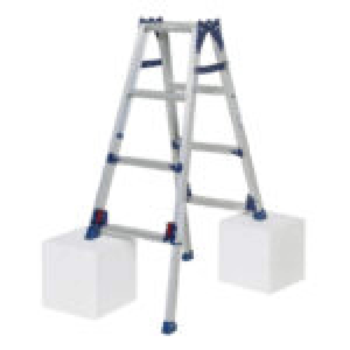 ピカコーポレーション 四脚アジャスト式はしご兼用脚立 かるノビ SCL-120A