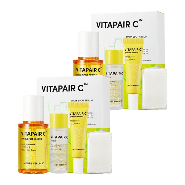【Nature Republic】 ビタフェアC ジョブティセラム 45ml 企画セット X 2個 贈呈品なくなり次第贈呈終了