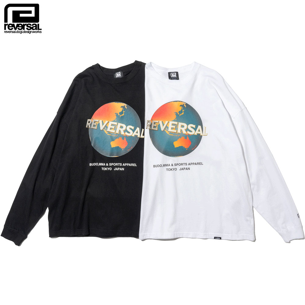 【reversal/リバーサル】Tシャツ 長袖 コットン ロンT ロングスリーブ/WORLD LOGO COTTON LONG SLEEVE rv24aw102ストリート スケーター メンズ レディ