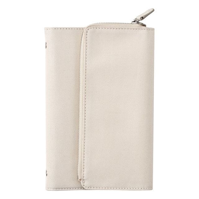 （まとめ買い）ダイゴー isshoni. ペンケース付き6穴バインダー バイブルサイズ アイボリー K1224 [x3]