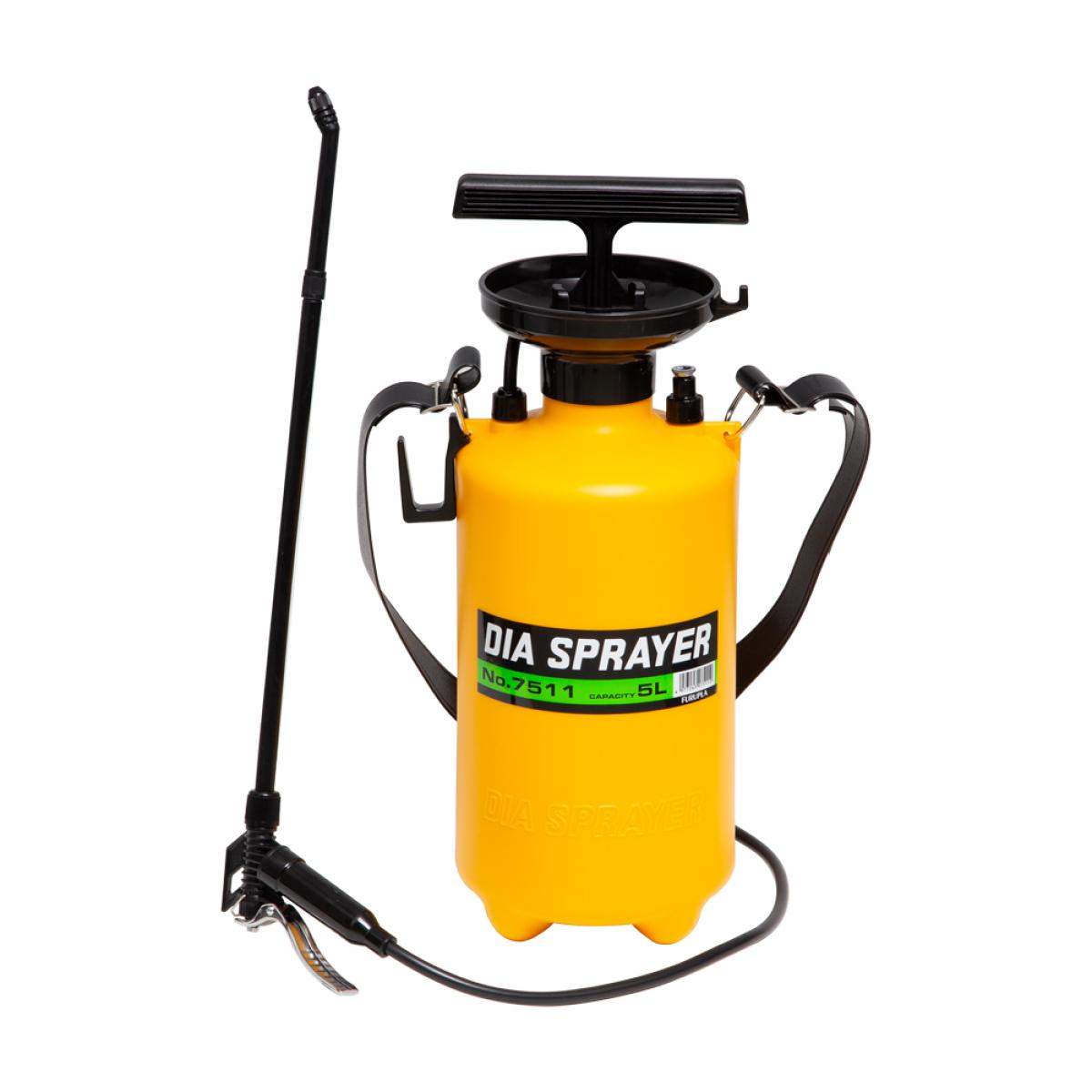 フルプラ ダイヤスプレープレッシャー式噴霧器 単頭式エンプラ製ノズル 45cm付 5L 噴霧器 NO.7511