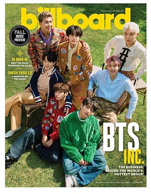 BTS Billboardアメリカ雑誌(週間)8月（表紙：BTS)