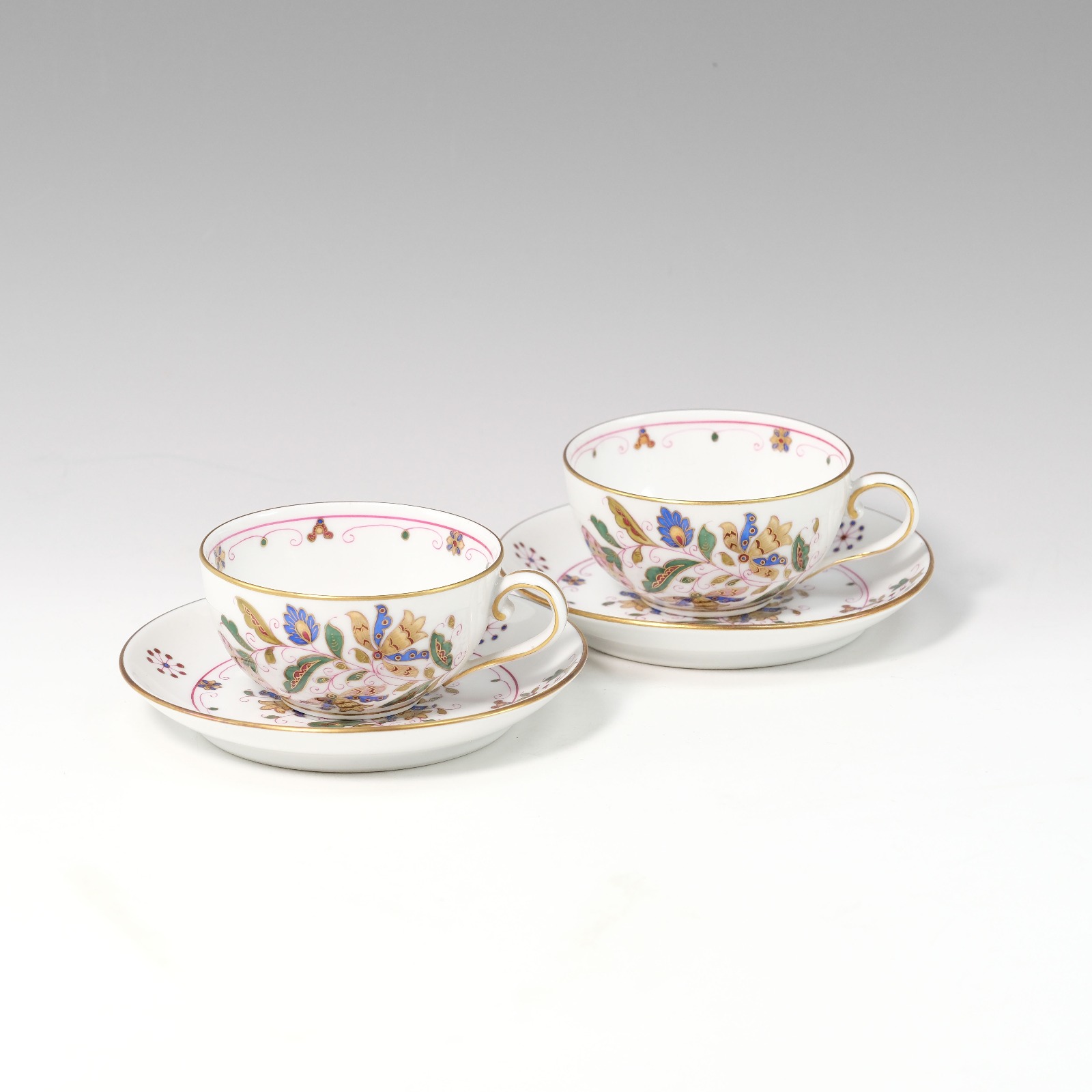 グレート ハンガリアン モチーフ カップ＆ソーサー×2 2711 MHG 食器 磁器 _ 中古品 A+ランク