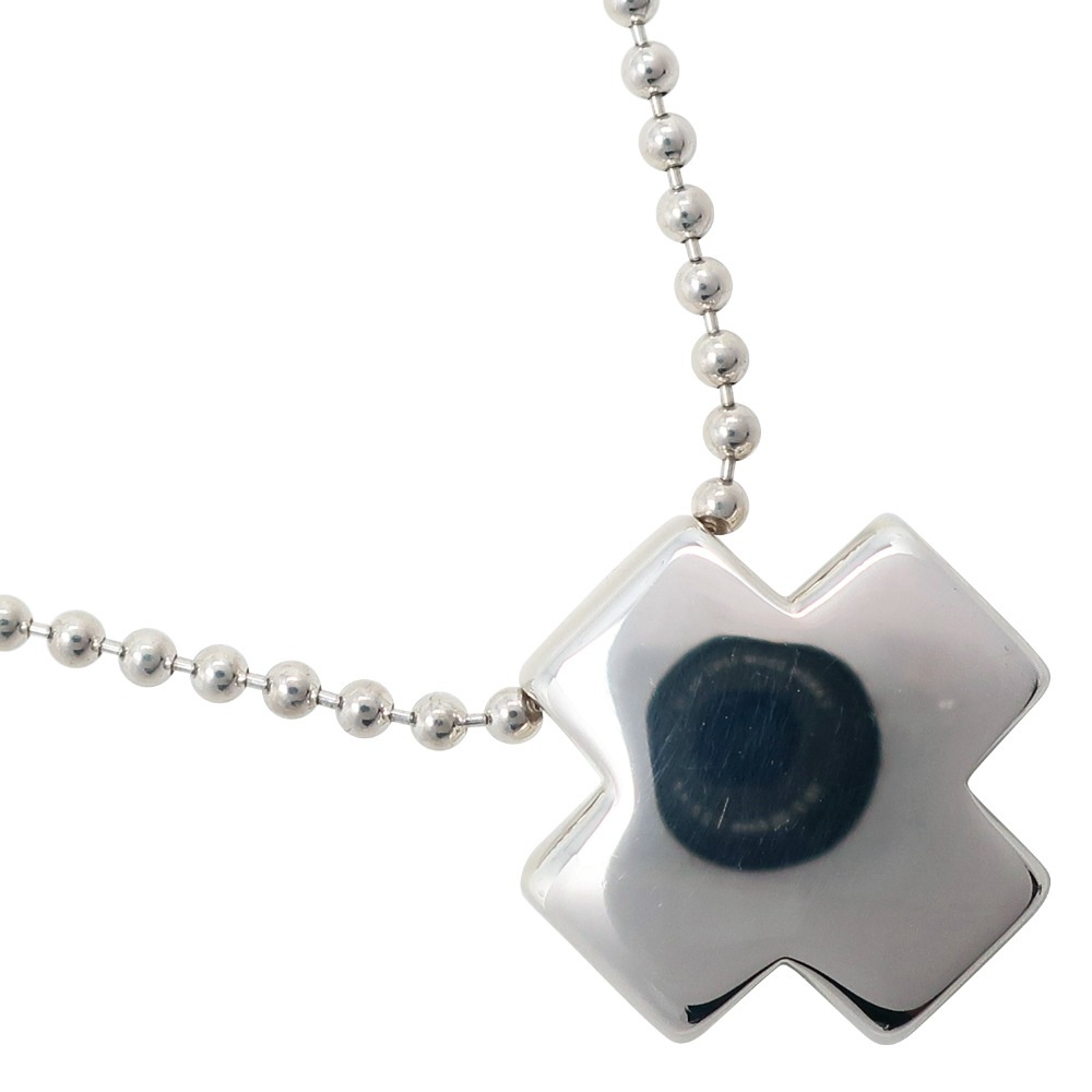 ローマンクロス ボールチェーン ネックレス シルバー925 約13.2g レディース 中古品 A-ランク