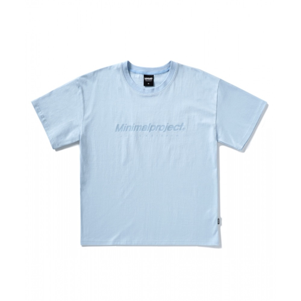 ミニマルプロジェクトシグネチャーシリコンロゴショートスリーブTシャツ MST160 [SKY]