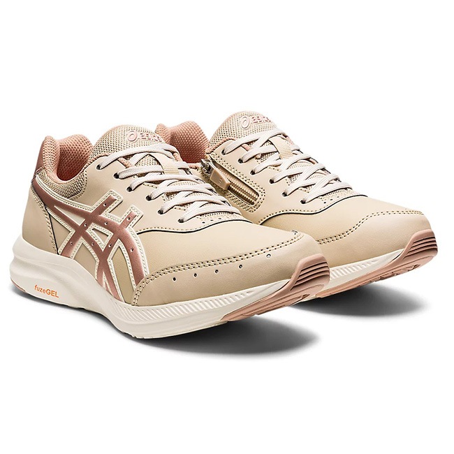 アシックス ゲルファンウォーカー ウォーキングシューズ レディース 3E 歩きやすい 軽量 サイドジップ 1292A053