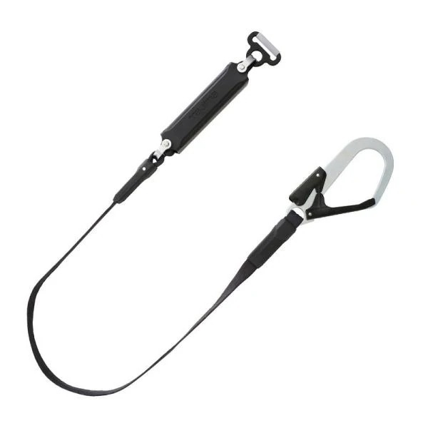 タジマ 胴ベルト用ランヤード平ロープ B1FR150－AL1BK ワークサポート 保護具 ランヤード