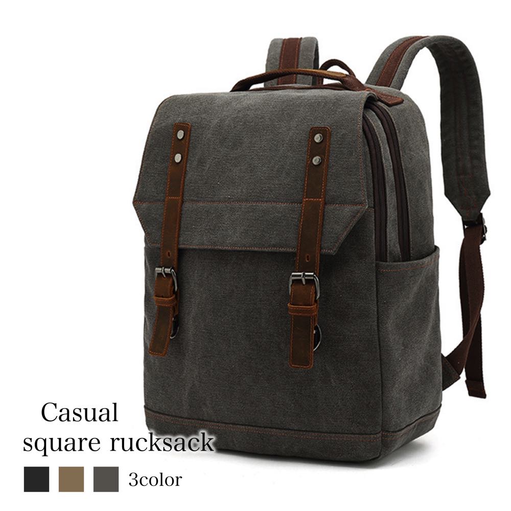 リュック メンズ カジュアルスクエアリュック ブランド ビジネス アウトドア 2WAY パソコン スポーツ バッグ 10代 40L 軽量 通学 カジュアル PC 40代 夏 撥水 冬 大人 通勤 ビジ