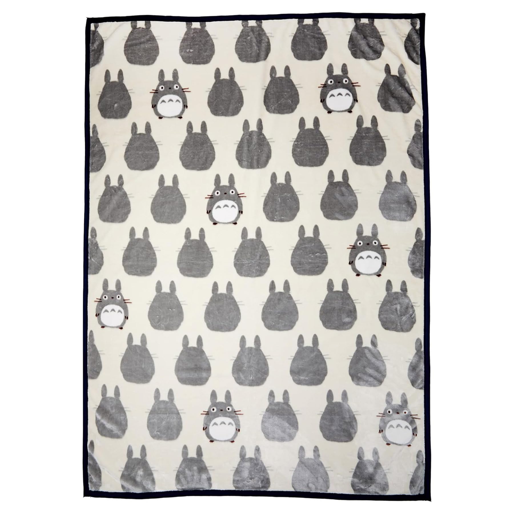 丸眞 毛布 ジブリ となりのトトロ 大トトロシルエット ブランケット H200×W140cm かわいい ふわふわ おしゃれ 防寒グッズ 1125013100