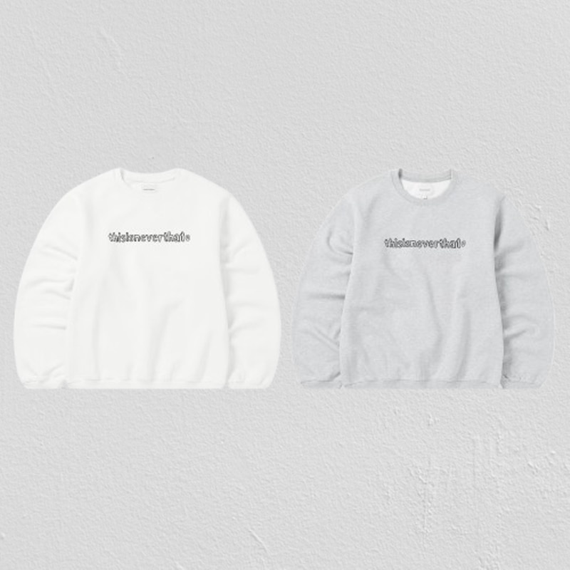 X NAIJEL GRAPH CREWNECK WHITE, GREY グラフィックアーティストのナイジェルグラフコラボレーション 9,112円