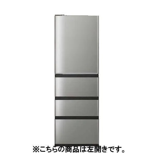 【推奨品】アクア 冷蔵庫 433L 左開き 4ドア 幅59.5cm 大容量冷凍室 おいシールド冷凍 LED庫内灯 Delie＋ AQR-V43RL シルバー系