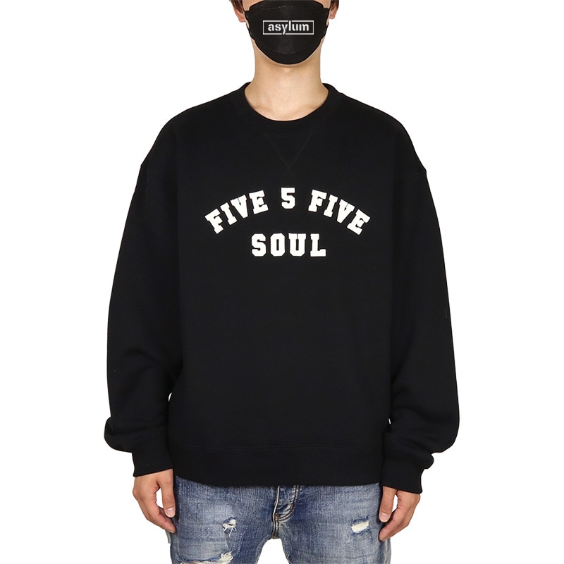 555 SOUL トレーナー TRIPLE 5 SOUL スウェット メンズ レディース ブランド 大きいサイズ おしゃれ おすすめ 人気 黒 ストリート 裏起毛 003