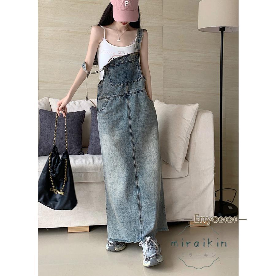 [最安値挑戦]!!デニムサロペット サロペット オーバーオール ジャンパースカート オールインワン ゆったり 体型カバー 春夏新作 ママ マタニティ カジュアル