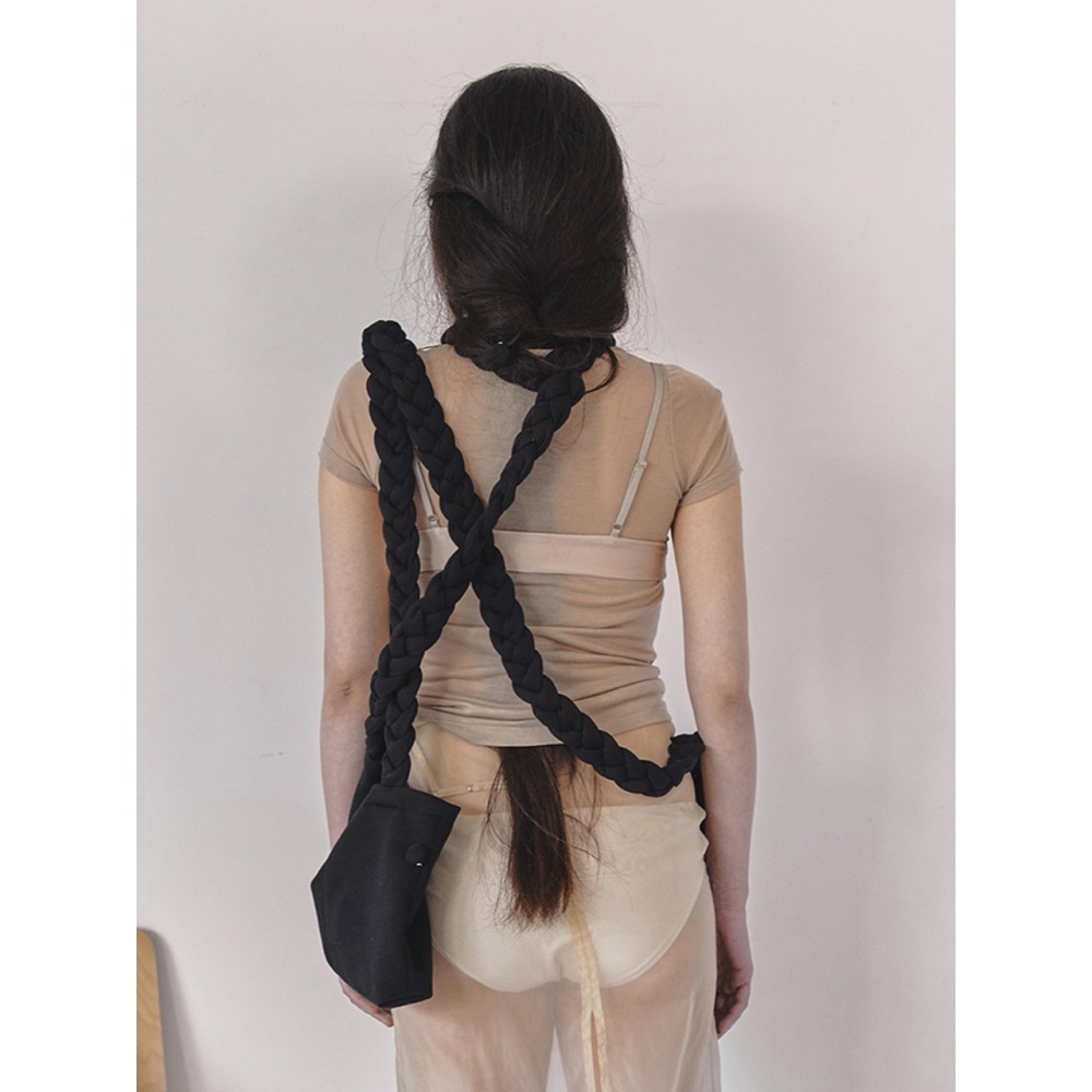 ヘアマスクブレイドスカーフバッグスモールブラック