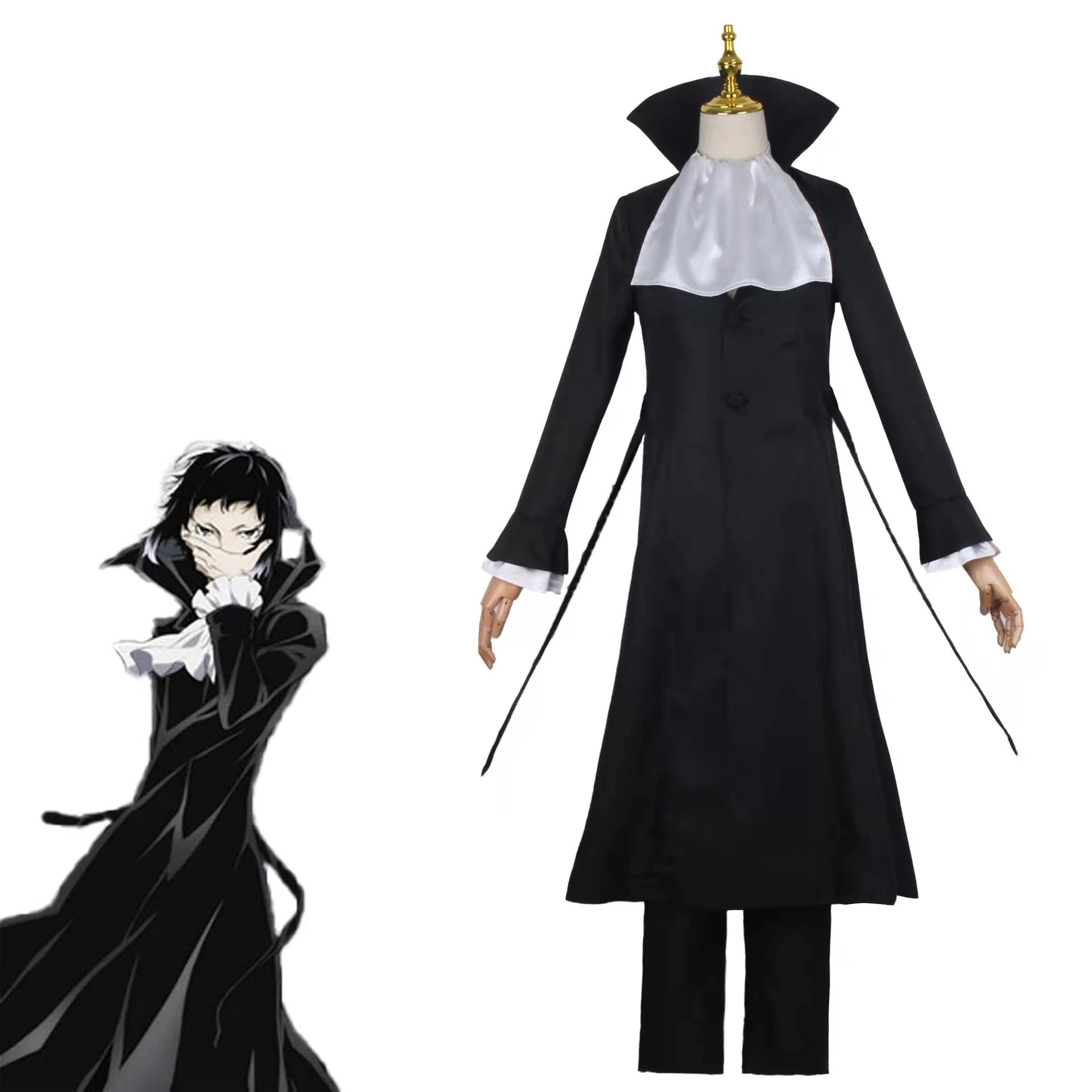 文豪野犬羅生門芥川龍之介cos服アニメキャラクターがハロウィーン衣装を演じる