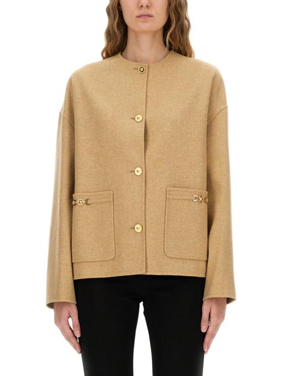 VERSACE Women Jackets 1020312 1A153761KG00 Neutrals