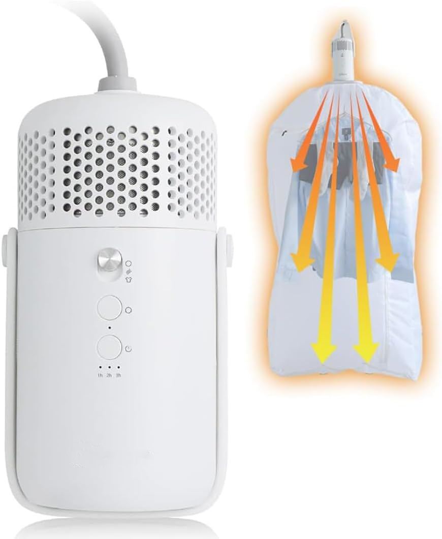 【最短40分で乾く】衣類乾燥機 トラベル 乾燥機 超小型 ポータブル衣類乾燥機 携帯型 コンパクト 室内干し 急速乾燥 オフタイマー ドライヤー 工事不要 生乾き防止 ホテル 旅行 出張 一人暮らし 6,204円