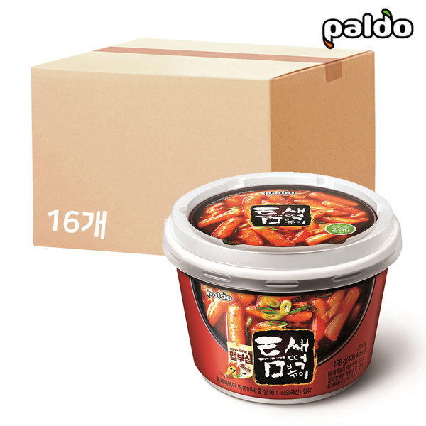 日本人気超絶の 八道ニッチトッポッキ166gx16 韓国麺類