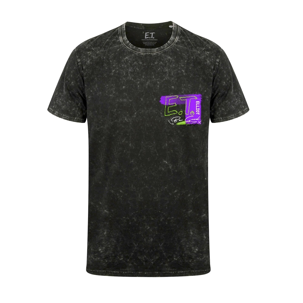 (英国より直送) E.T. ジ・エクストラ・テレストリアルユニセックス大人用アシッドウォッシュ Tシャツ
