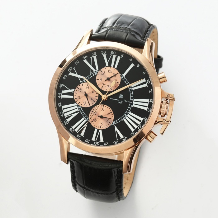 メンズ 腕時計 マルチファンクション SM23101-PGBK