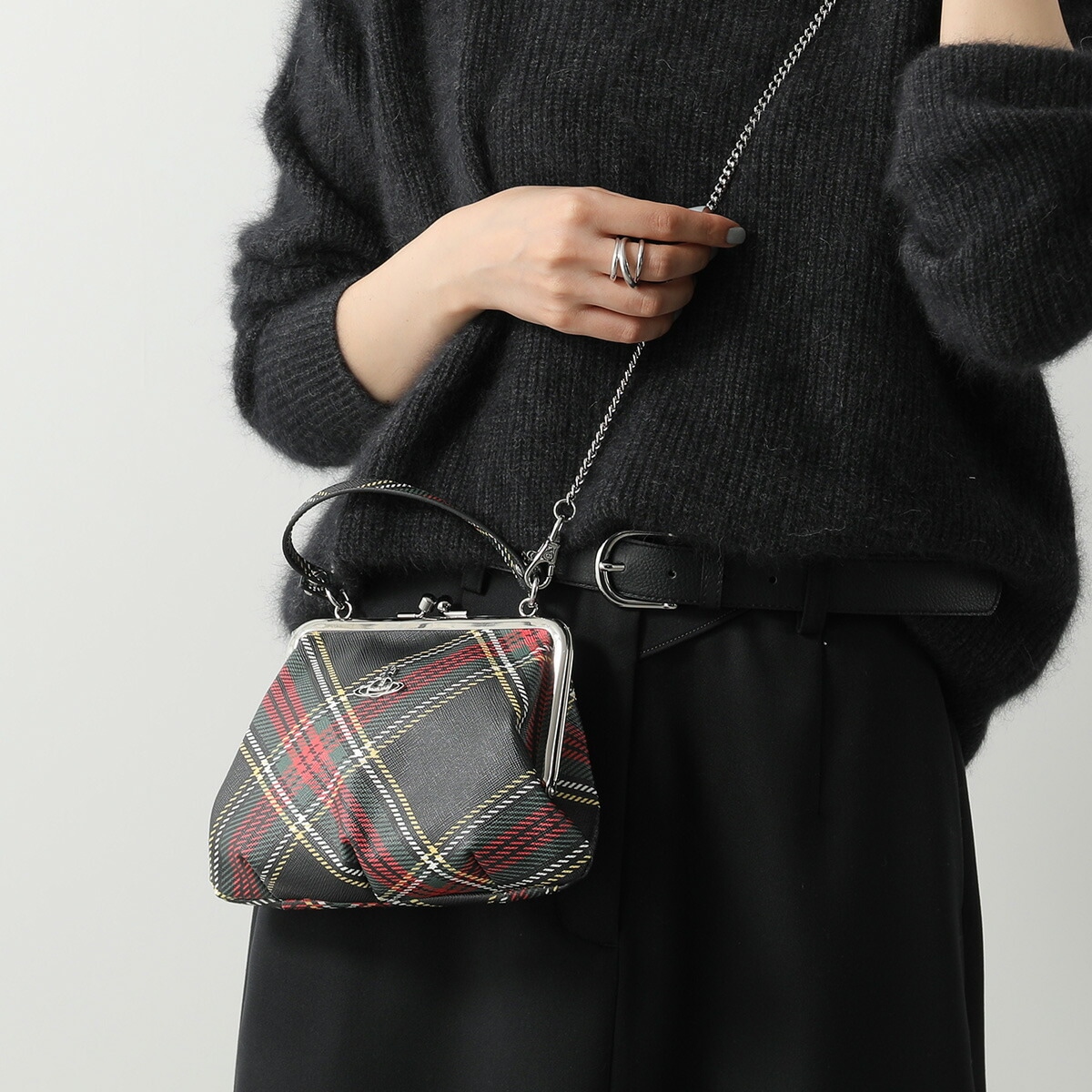Vivienne Westwood ヴィヴィアンウエストウッド ショルダーバッグ SAFFIANO PRINTED GRANNY 4B010006W S0022 レディース オーブ タータンチェック 29,913円