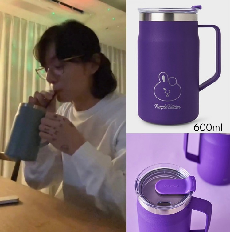 【公式】在庫あり 新作2024.2.20販売商品 BT21 BABY & BT21 minini Purple of Wish Purple of Wish Edition タンブラー COOKY