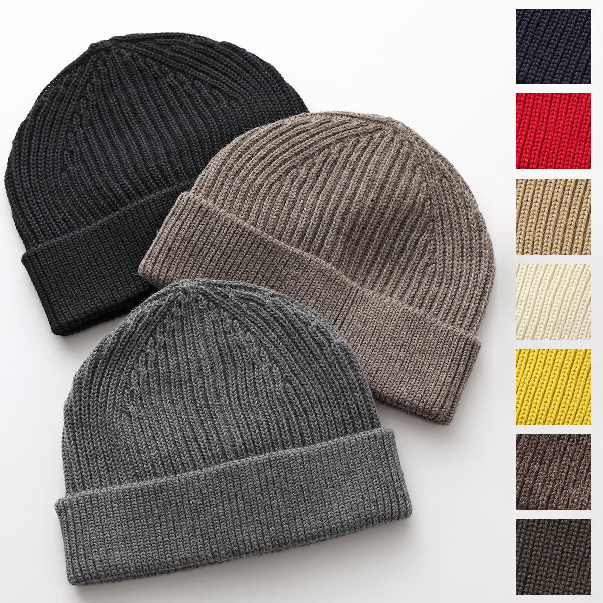 ANDERSEN-ANDERSEN アンデルセンアンデルセン ニット帽 BEANIE MEDIUM メンズ ウール リブ ニットキャップ 帽子 カラー10色