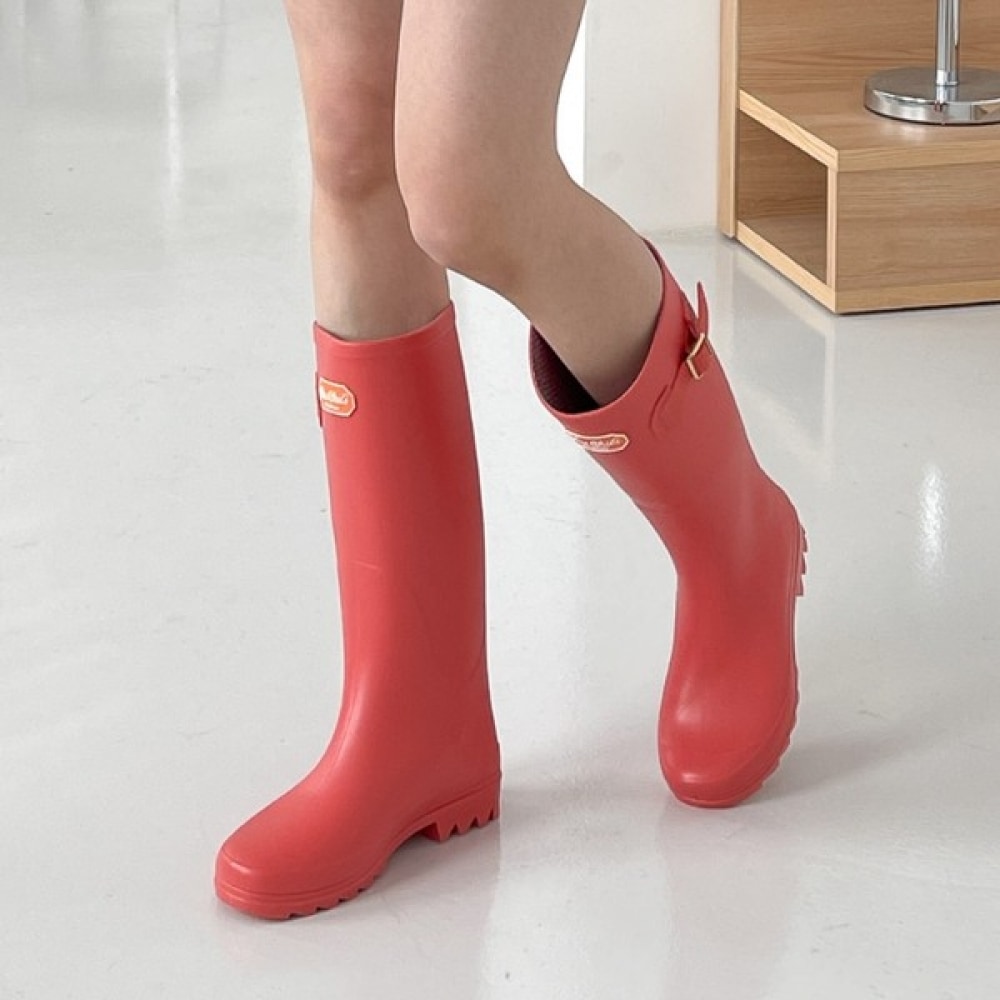 [ニーナのパリ] 35cmチュウチュウレディースロングレインブーツ