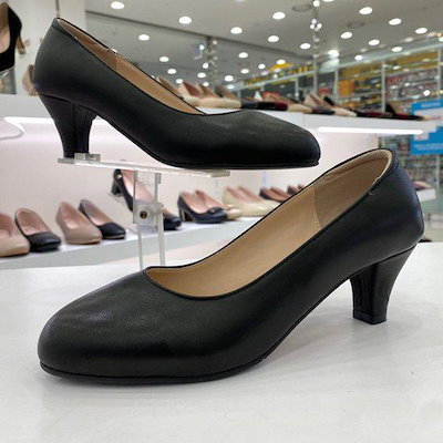女性5CM楽な基本パンプスPFESHP56OBK HFZY1A GN