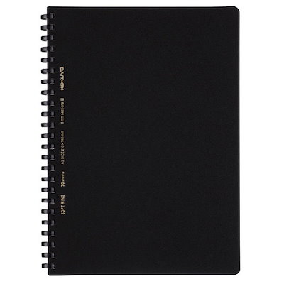 他サイト： ソフトリングノート 5mm方眼罫 A5 70枚 ブラック コクヨ ｽ-SV437S5-Dの商品画像